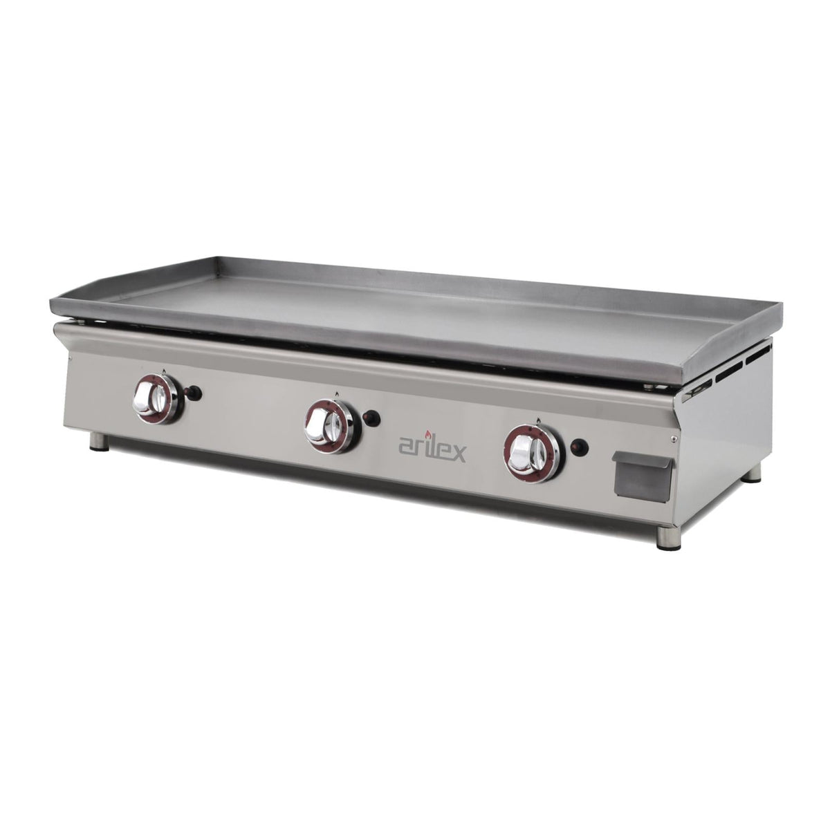 PLANCHA A GAS 100cm EN ACERO LAMINADO DE 6mm 100PGLN