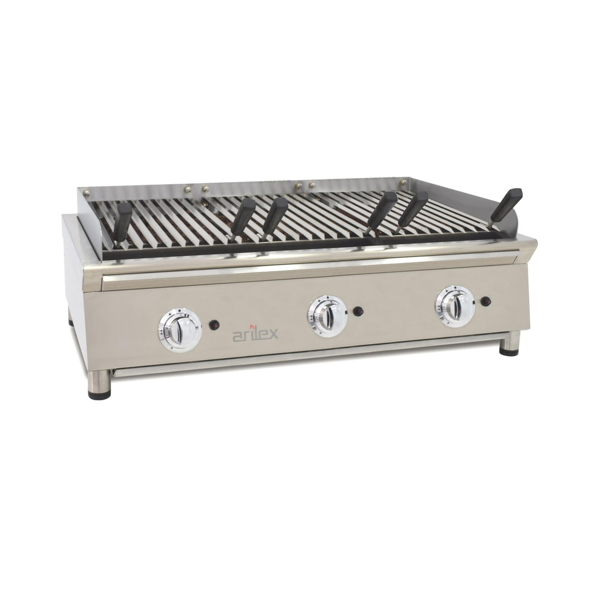 PARRILLA VASCA A GAS 100cm CON PIEDRA VOLCÁNICA LÍNEA 600 100VASN
