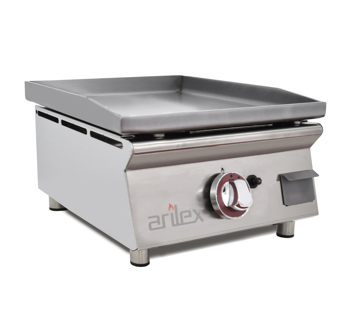 PLANCHA A GAS 40cm EN ACERO LAMINADO DE 6mm 40PGLN
