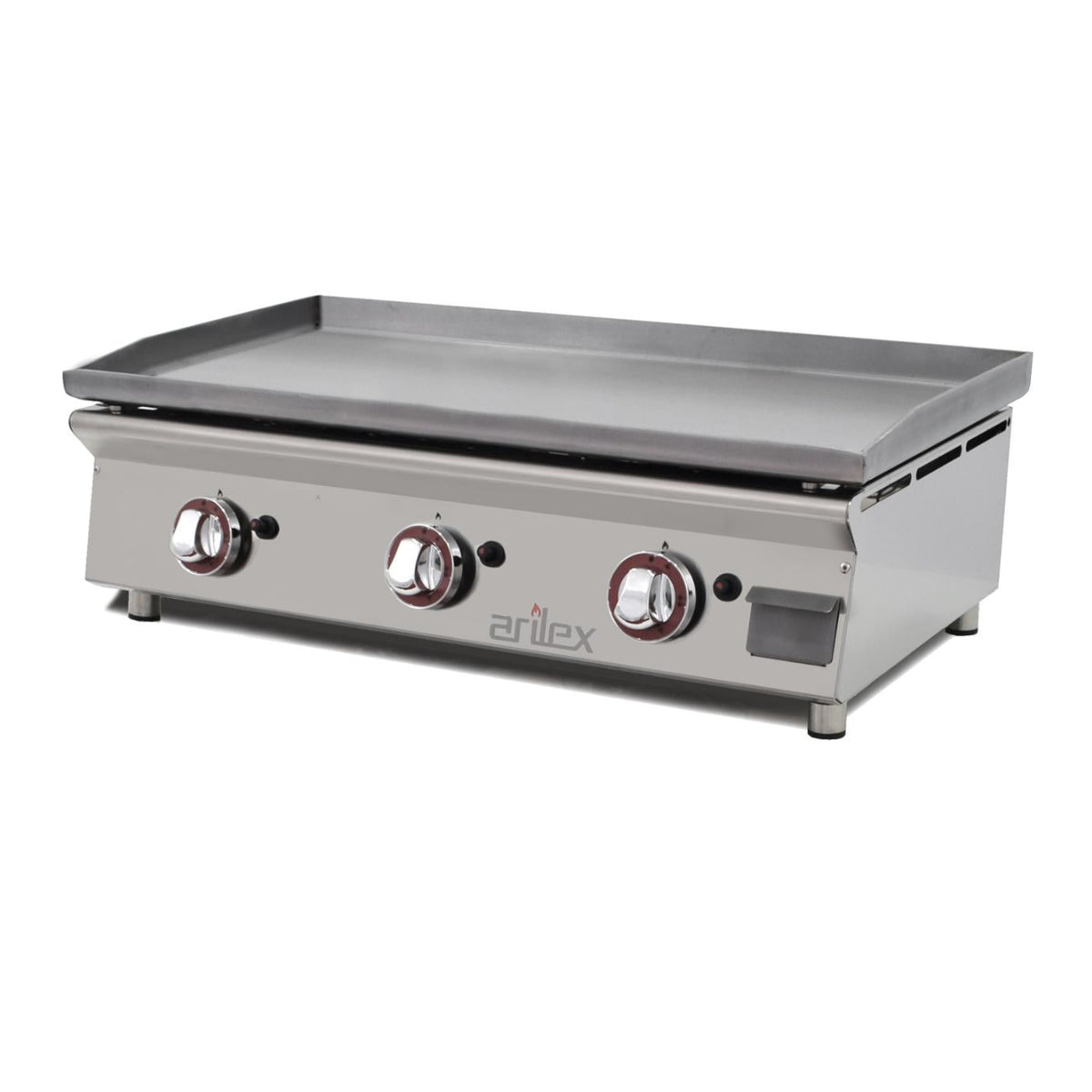 PLANCHA A GAS 80cm EN ACERO LAMINADO DE 6mm 80PGLN
