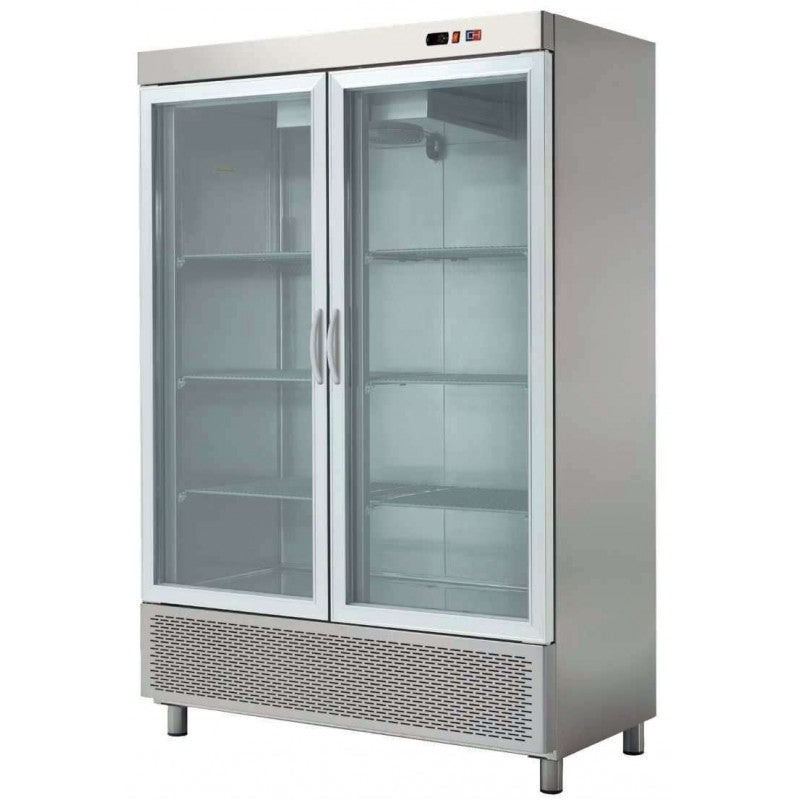ARMARIO SNACK REFRIGERADO 2 PUERTAS DE CRISTAL FONDO 726 DE 1388 X726 X2067H MM CORDOBA ARCH-1202V