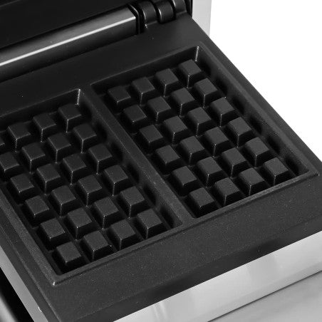 MÁQUINA DE GOFRES DOBLE ELÉCTRICA 1,5+1,5KW 63X380X270H MM PEKÍN WF-2210-2