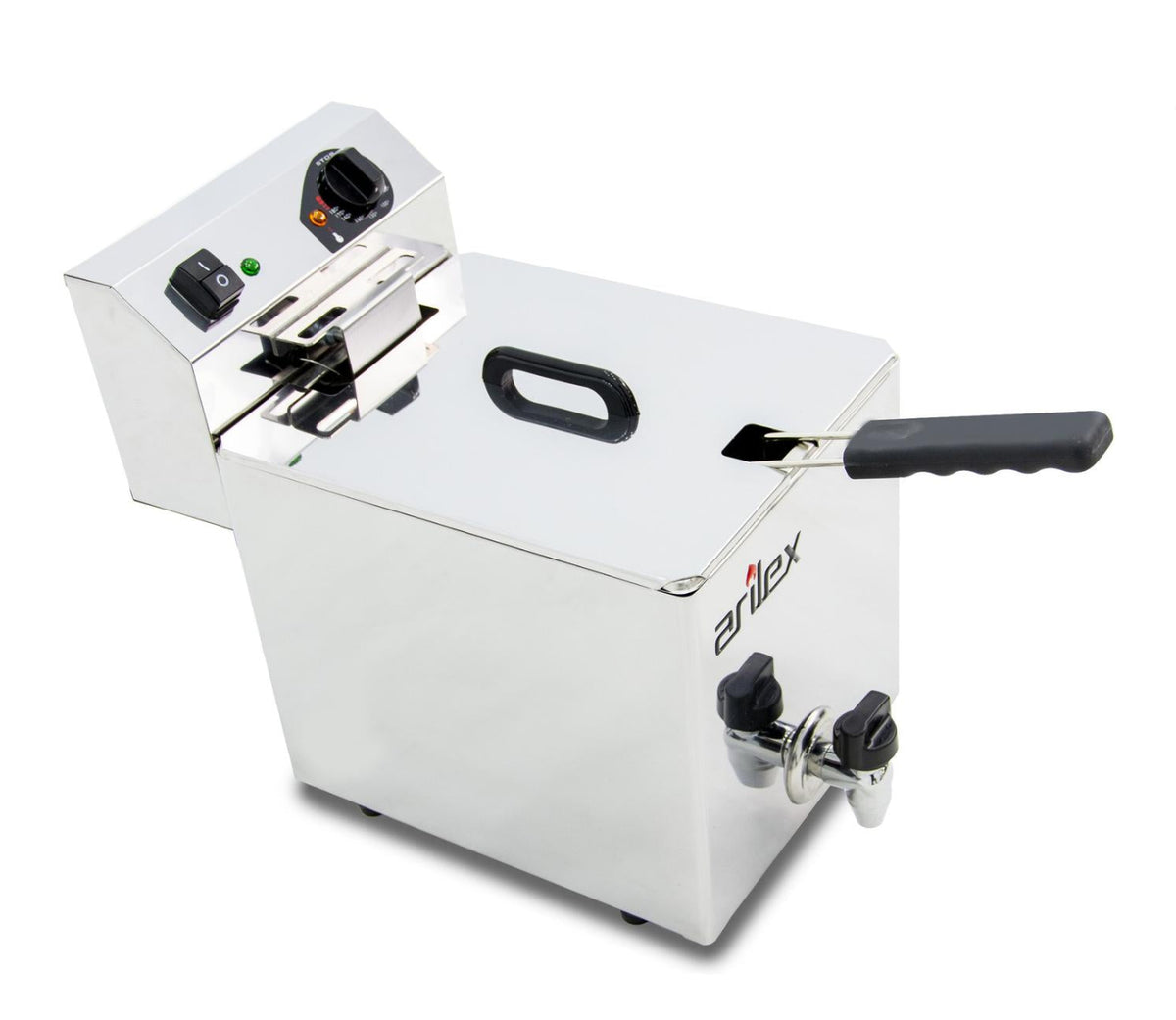 FREIDORA ELÉCTRICA EVOLUTION CON GRIFO 10 LITROS CON CONTACTOR (3,5kw MONOFÁSICA) EVO10G