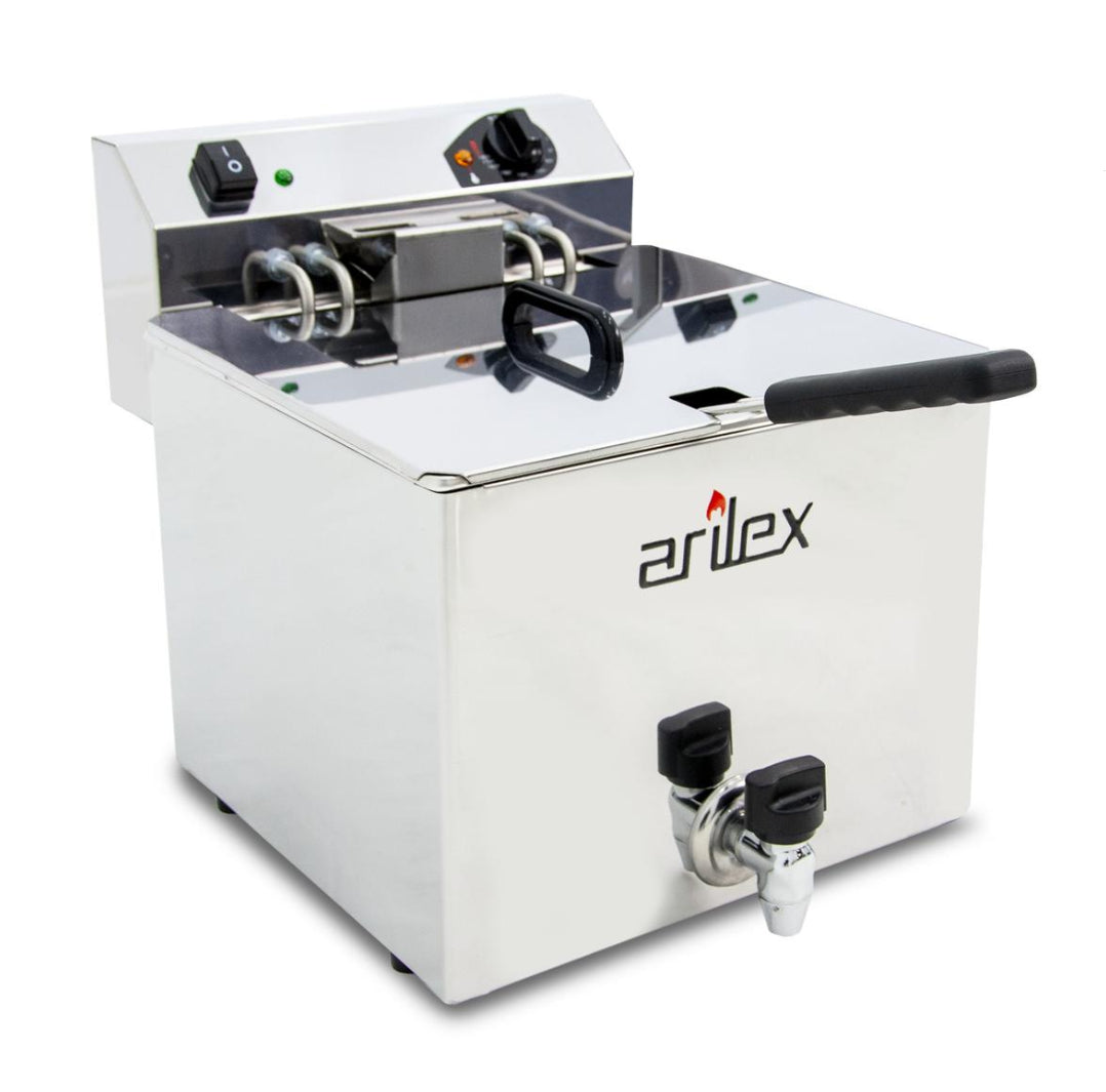 FREIDORA ELÉCTRICA EVOLUTION CON GRIFO 12 LITROS CON CONTACTOR (7,5kw TRIFÁSICA) EVO12GTR