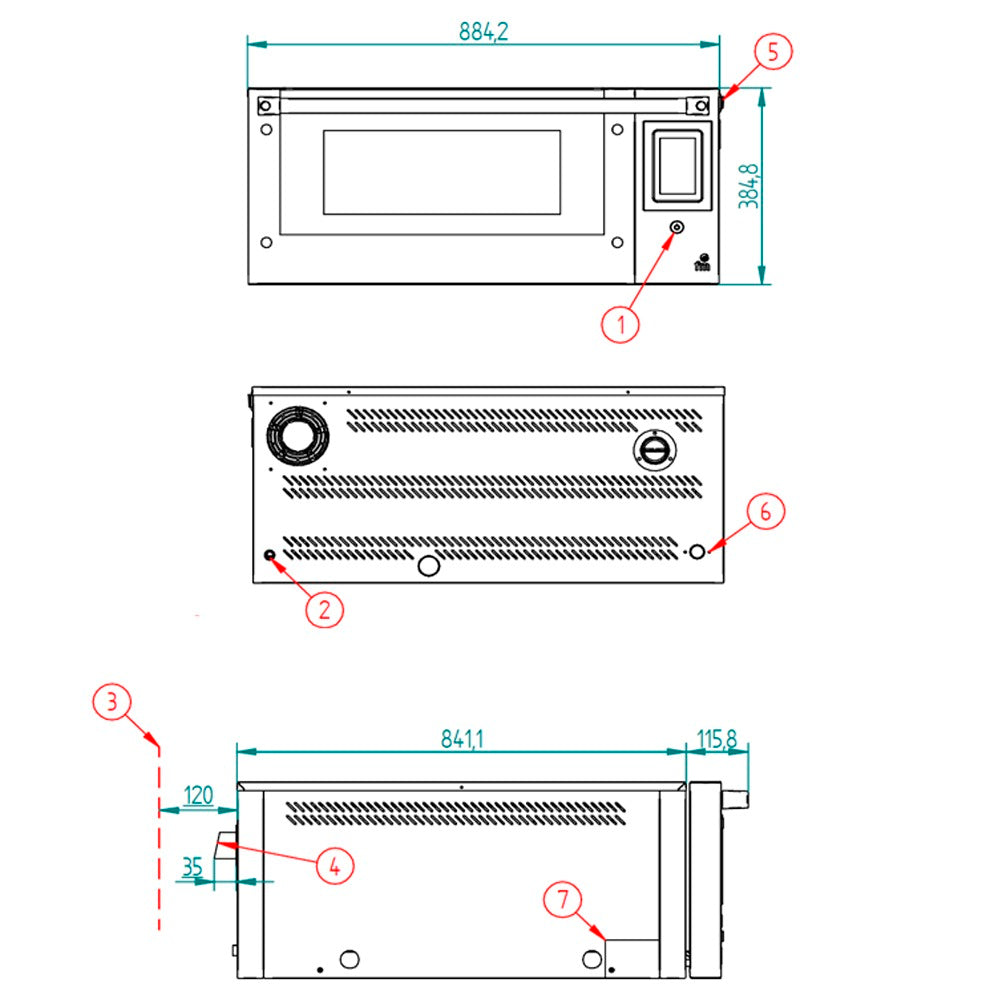 FM - HORNO PANADERIA MÓDULO PIZZA STB