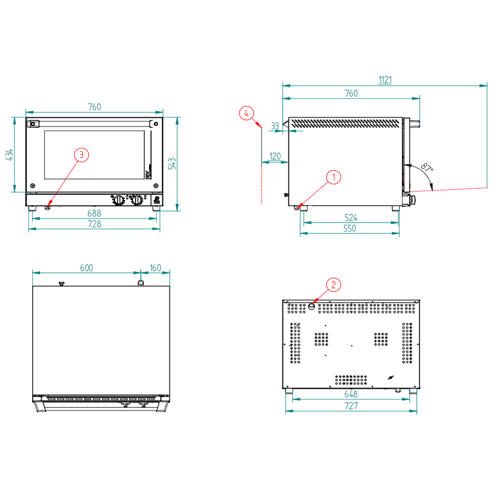 FM - HORNO CONVECCIÓN RXP 604