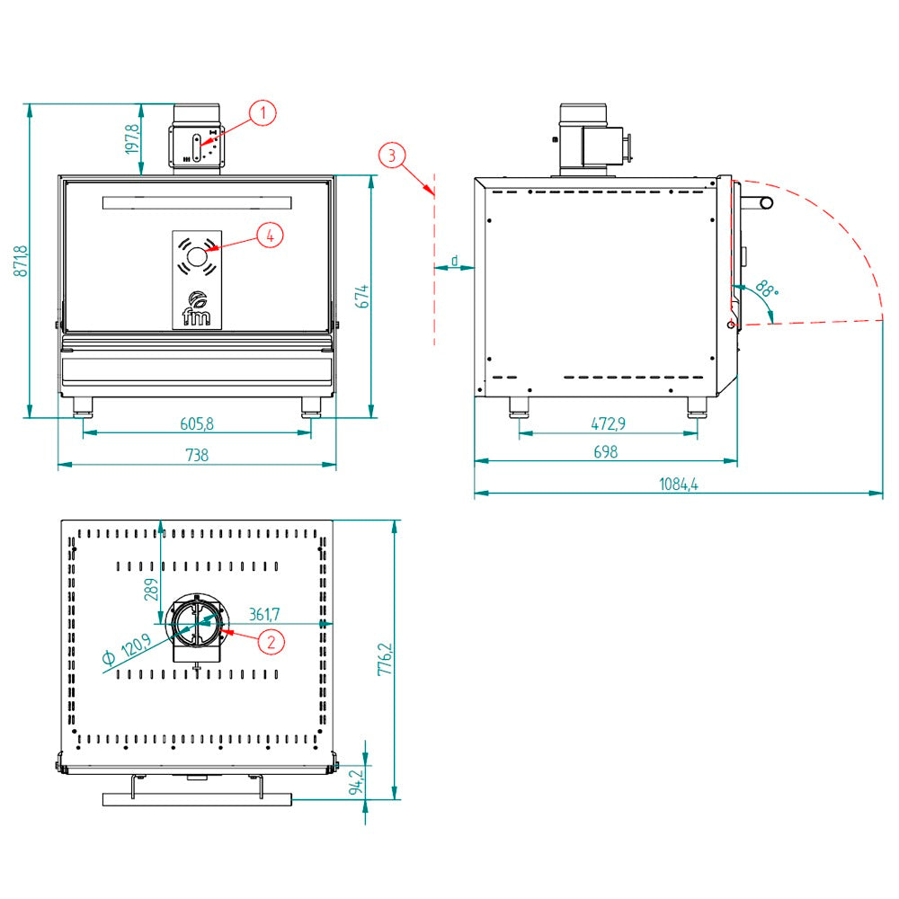 FM - HORNO DE BRASAS ST-G400