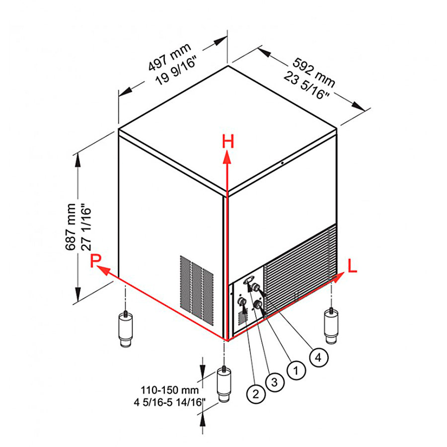 BREMA - MÁQUINA HIELO CB316