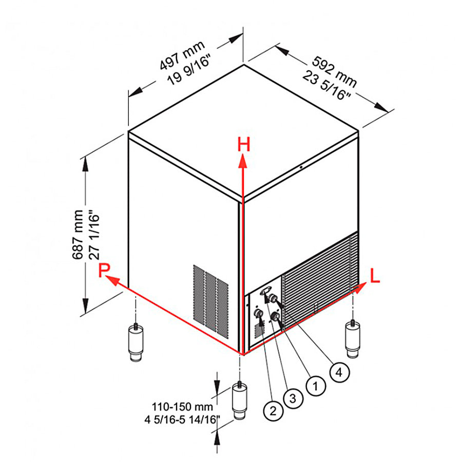 BREMA - MÁQUINA HIELO CB416