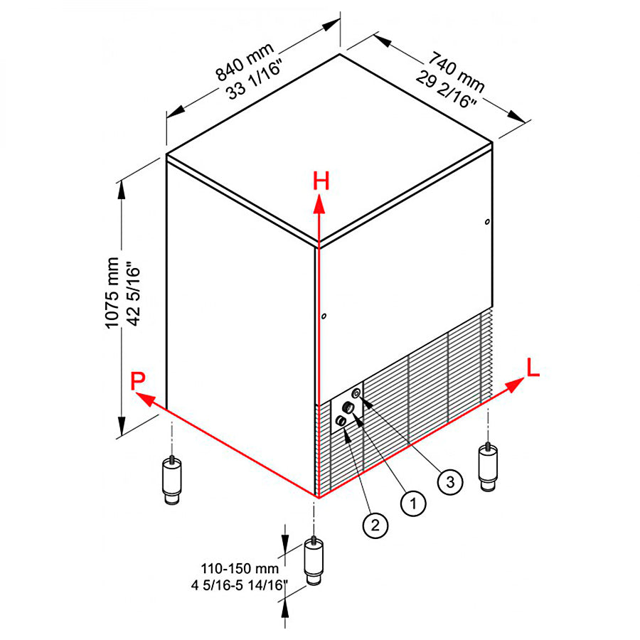 BREMA - MÁQUINA HIELO CB1265