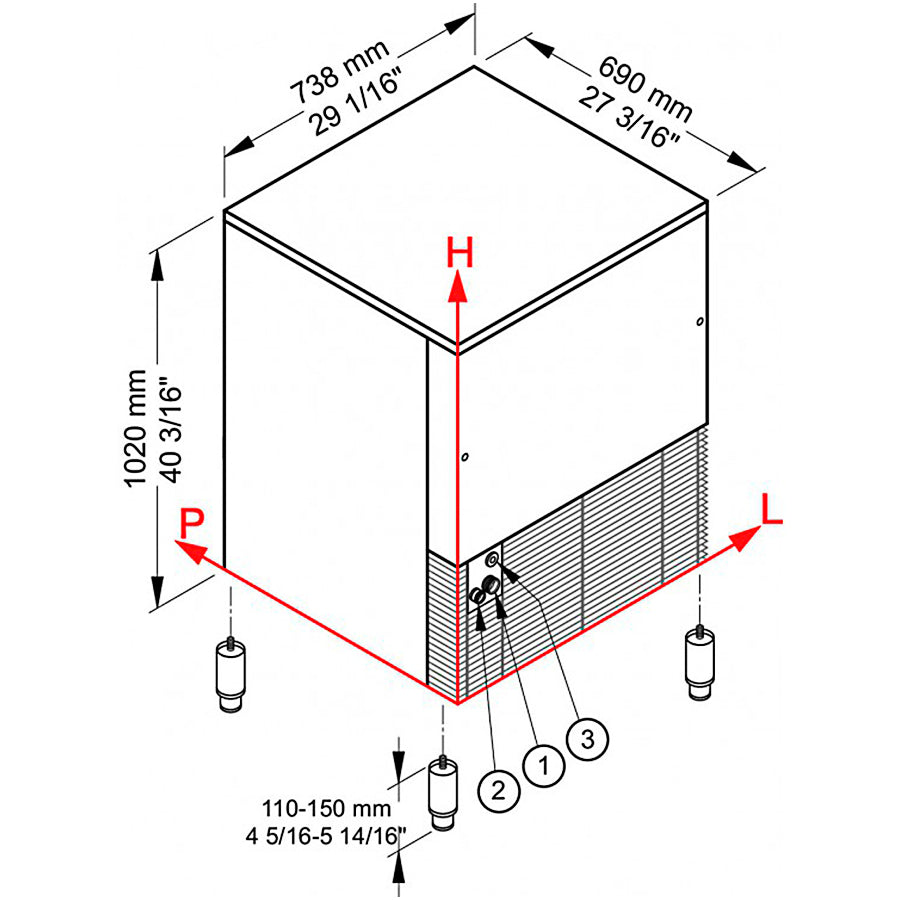 BREMA - MÁQUINA HIELO GB 1555