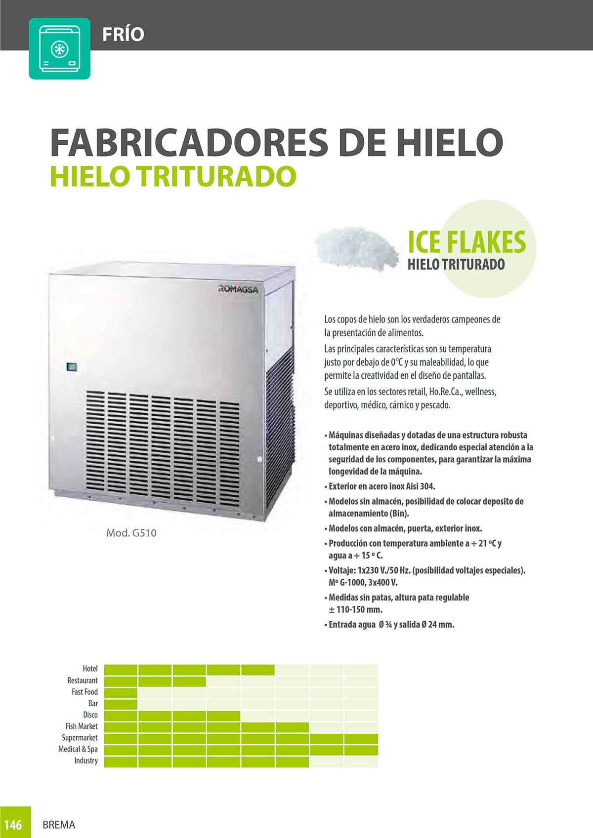 BREMA - MÁQUINA HIELO GB 1540