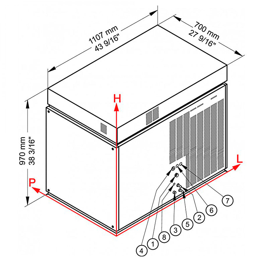 BREMA - MÁQUINA HIELO MUSTER1500