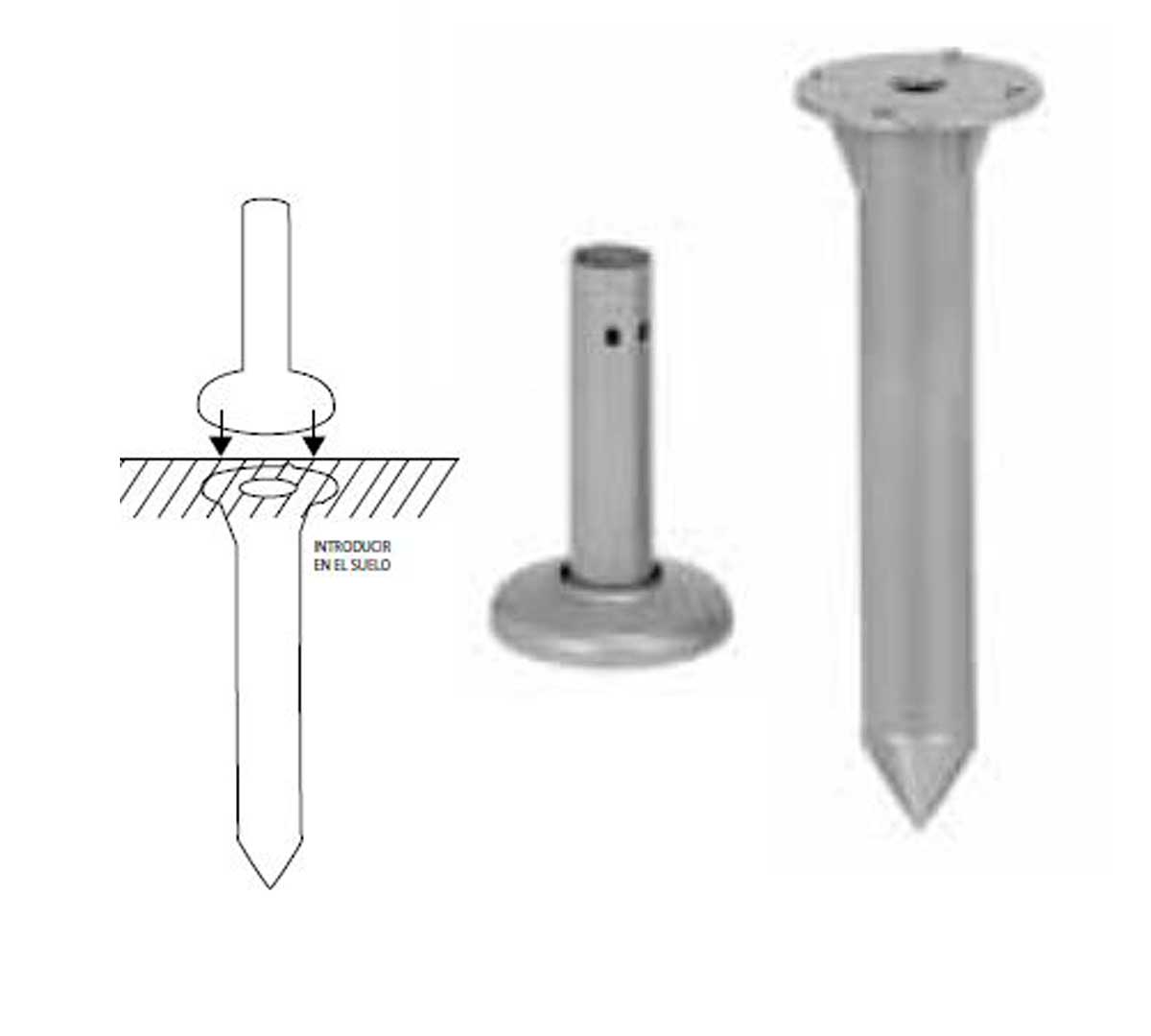 MUEBLES ROMERO - INSERCIÓN PARA SUELO HIERRO PLASTIFICADO