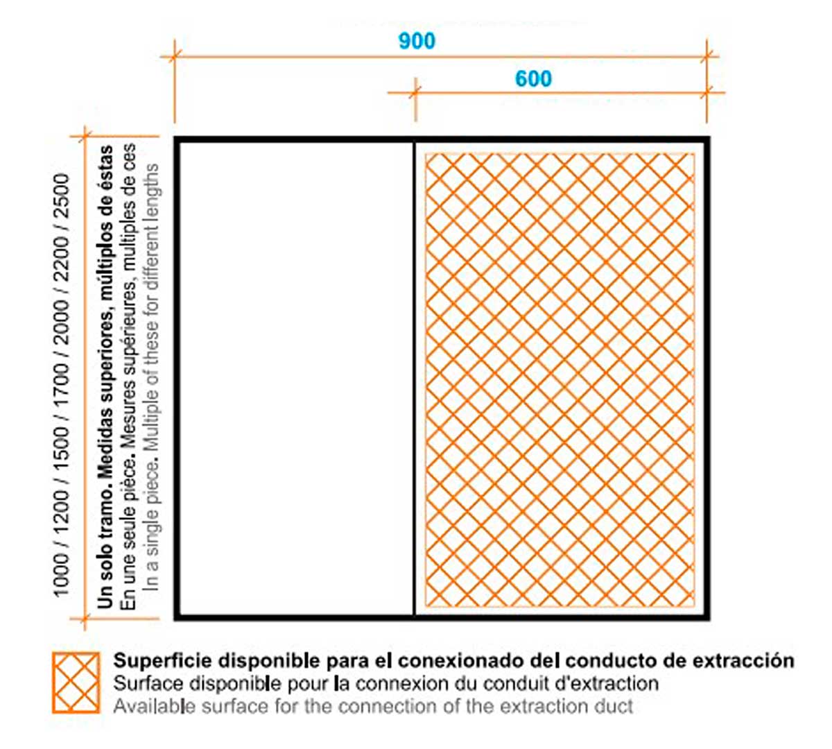 ALTEX - CAMPANA DE PARED BASIC 90