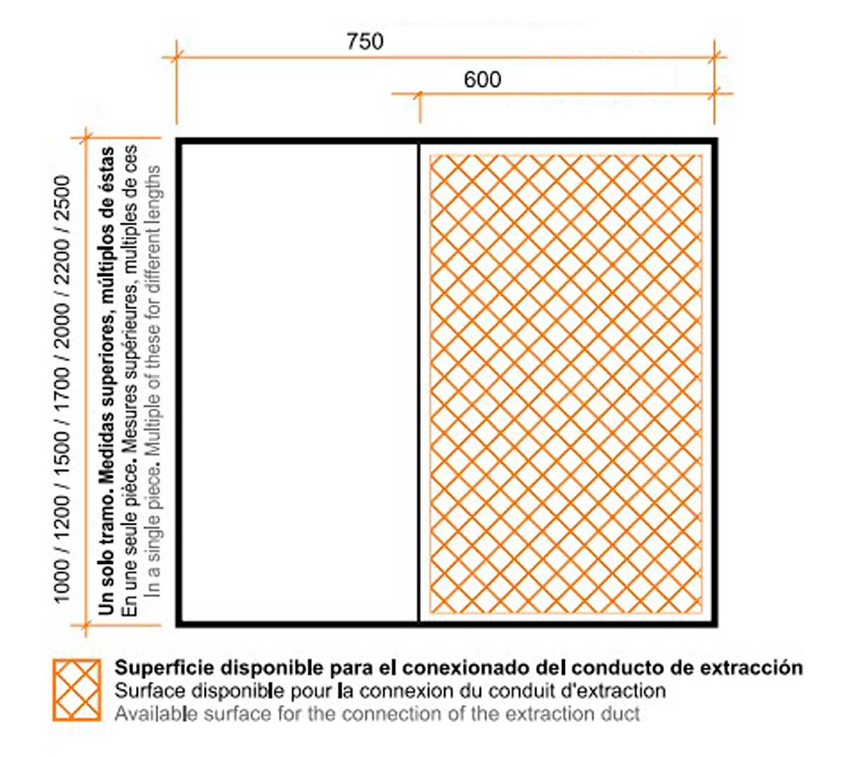 ALTEX - CAMPANA DE PARED BASIC 75