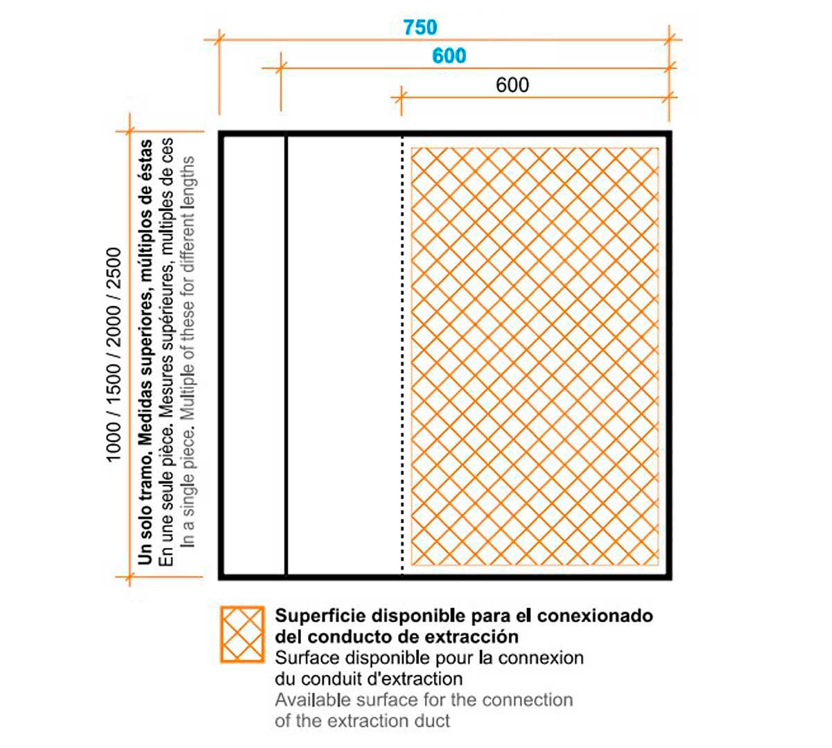 ALTEX - CAMPANA DE PARED ECO 75