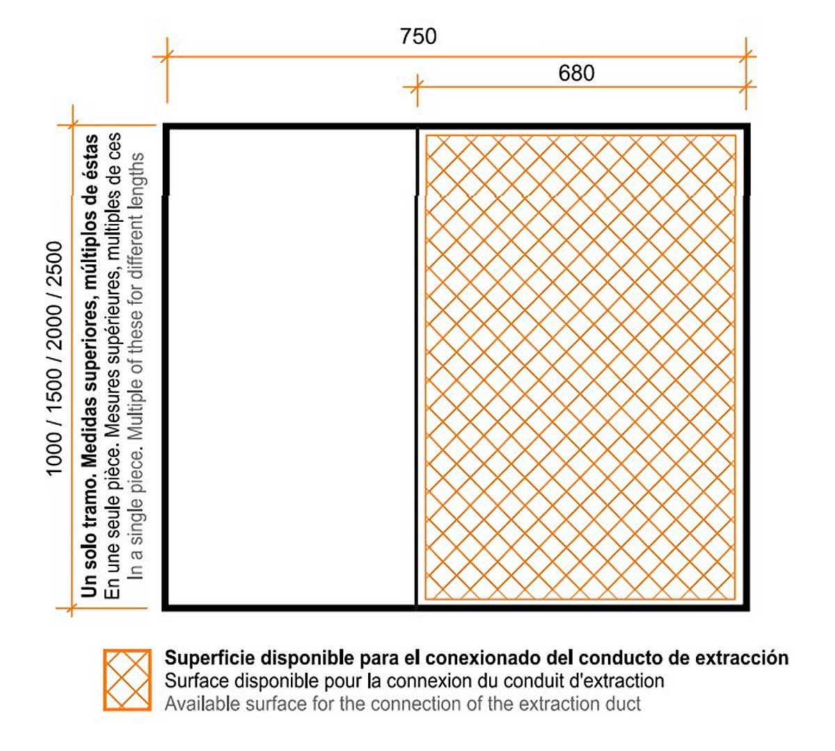 ALTEX - CAMPANA DE PARED ECO R 75