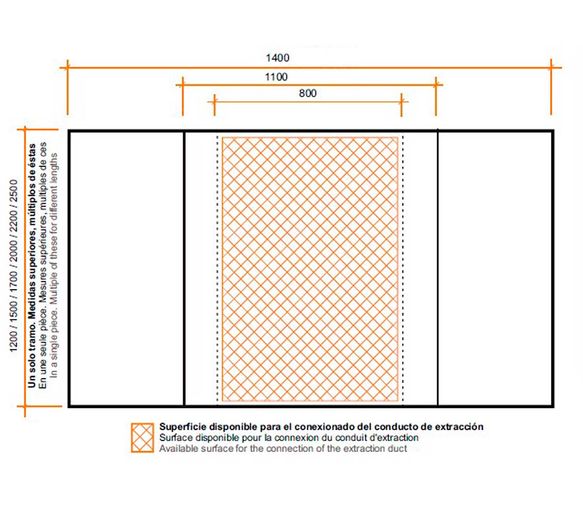 ALTEX - CAMPANA CENTRAL PLEIN COMPENSADA 140