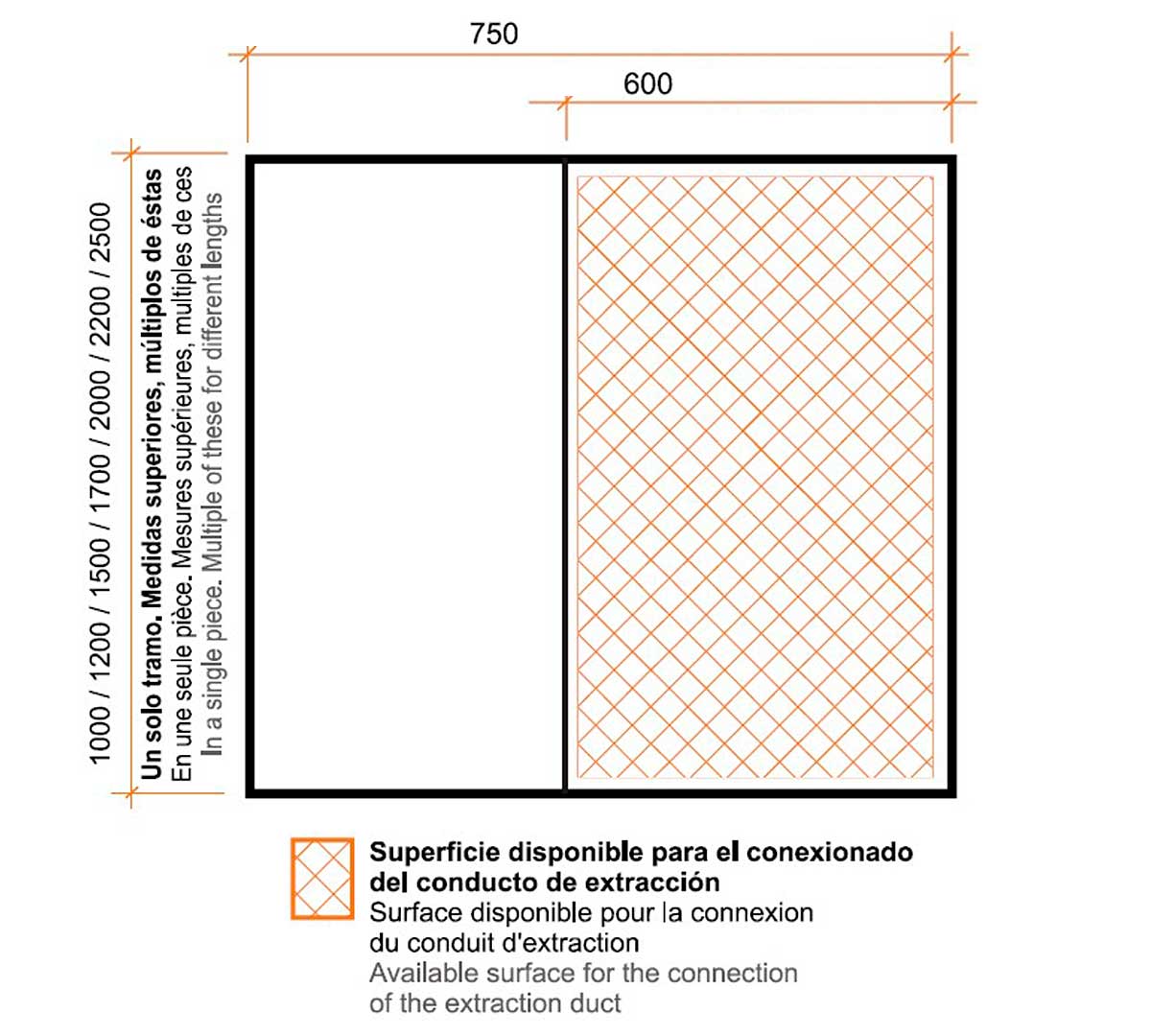 ALTEX - CAMPANA DE PARED PLEIN 75