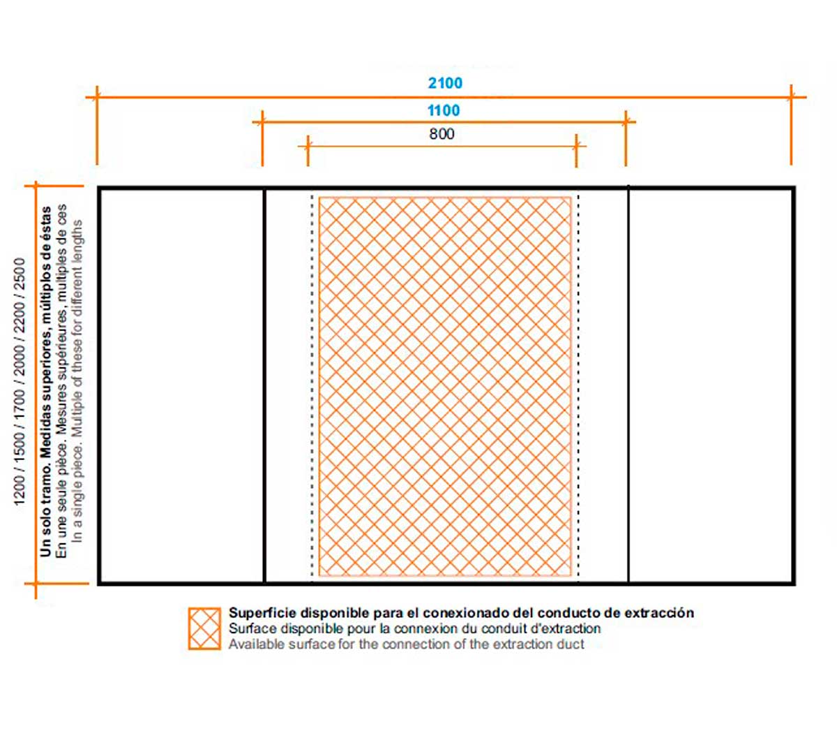 ALTEX - CAMPANA CENTRAL PLEIN COMPENSADA 210