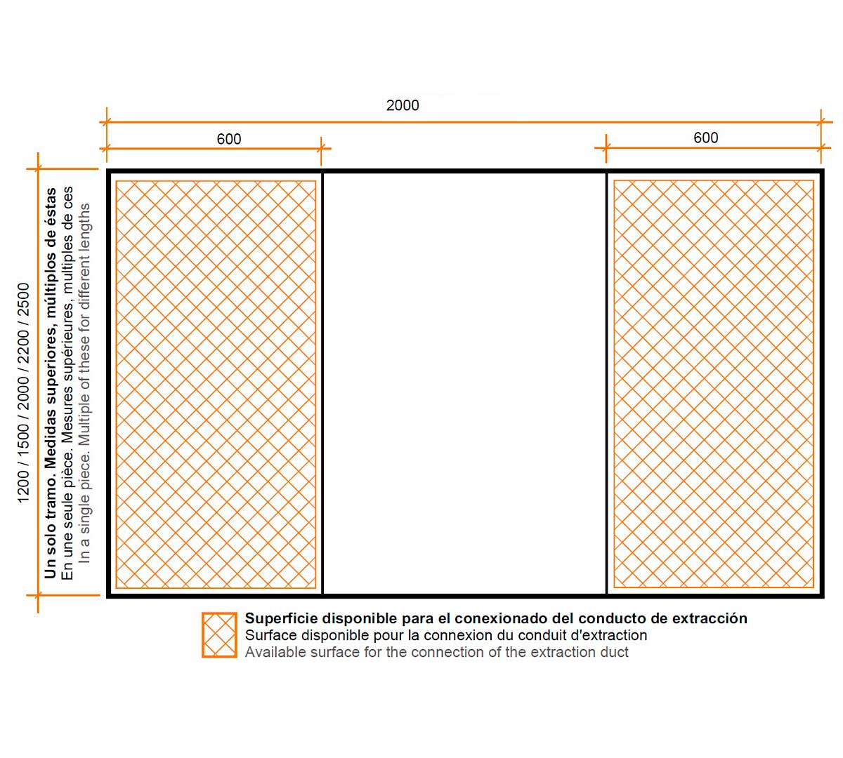 ALTEX - CAMPANA CENTRAL REVERSIBLE DOBLE COLECTOR 200
