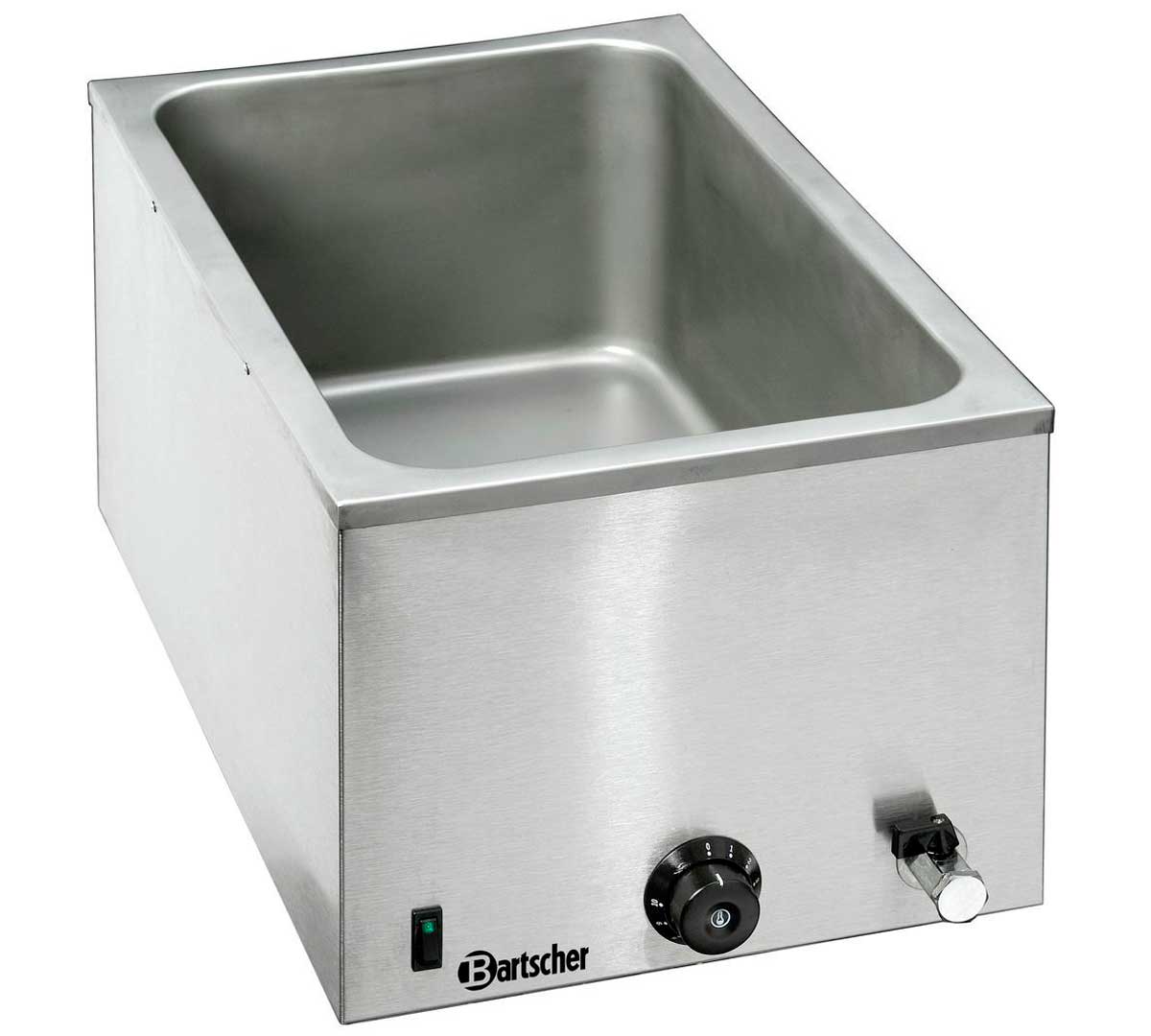 BARTSCHER - BAÑO MARÍA GRIFO - CAPACIDAD 1 GN 1/1 - CUBETA MÁX. 20CM