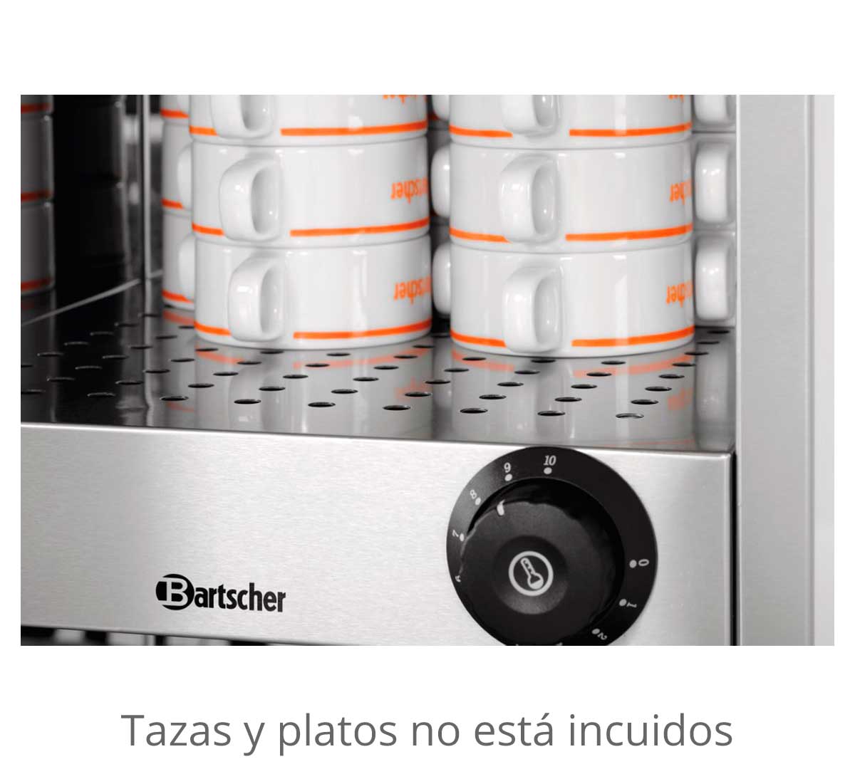 BARTSCHER - CALIENTA TAZAS TA720 - CAPACIDAD 72 TAZAS