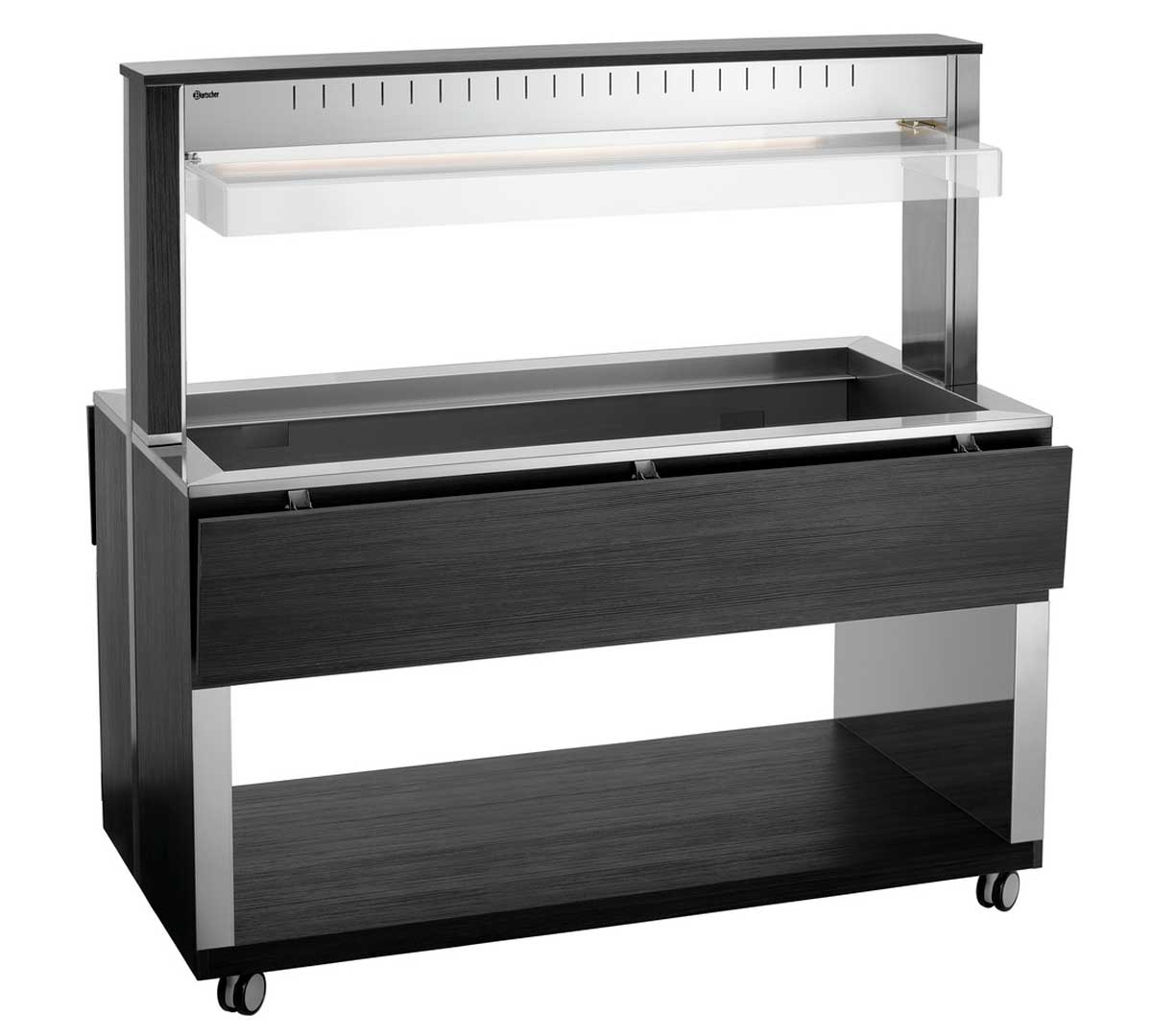 BARTSCHER - CARRO BUFFET BAÑO MARÍA 4 GN 1/1 - FONDO 125CM