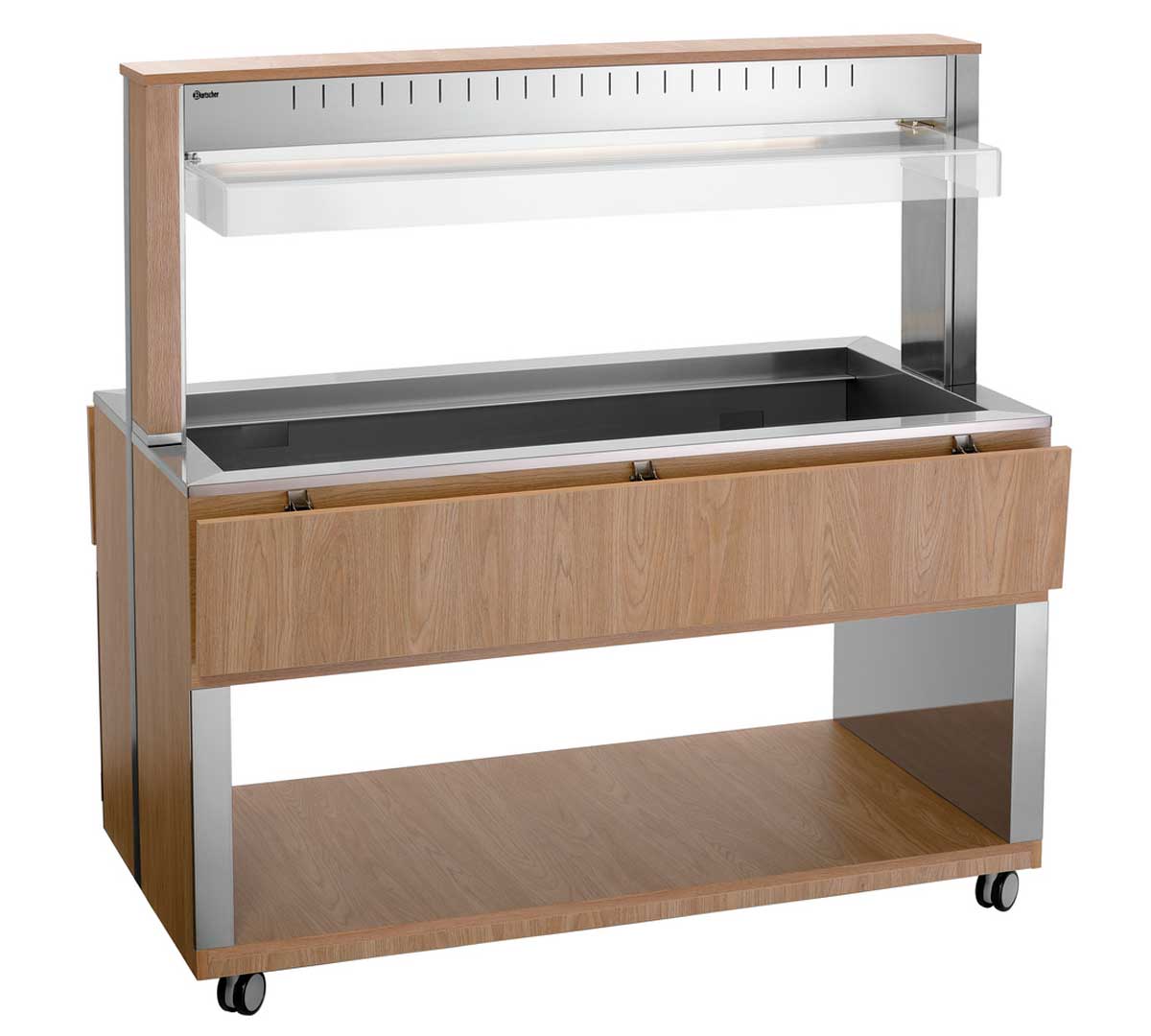 BARTSCHER - CARRO BUFFET BAÑO MARÍA 4 GN 1/1 - FONDO 125CM