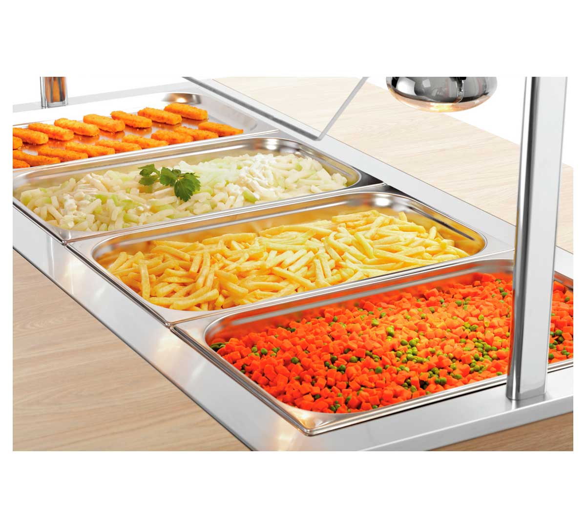 BARTSCHER - CARRO BUFFET KIDS PLACA CALIENTE