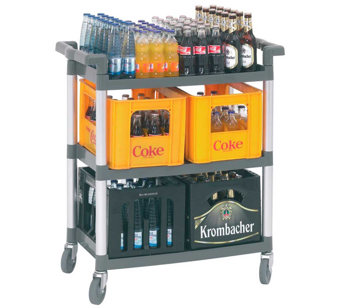 BARTSCHER - CARRO DE SERVICIO TS ADJUTANT - 3 ESTANTES