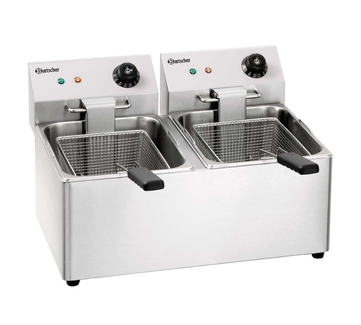 BARTSCHER - FREIDORA SNACK IV ELÉCTRICA - FONDO 62CM - 2 CUBAS 8 LITROS