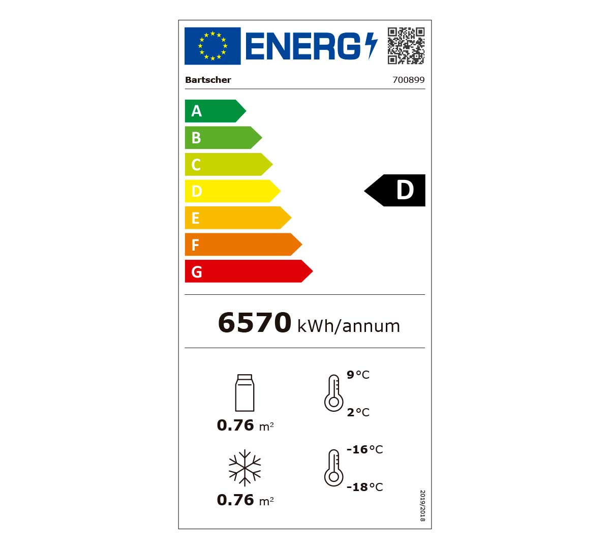 BARTSCHER - FRIGORÍFICO CON CONGELADOR SIDE BY SIDE - 820 LITROS