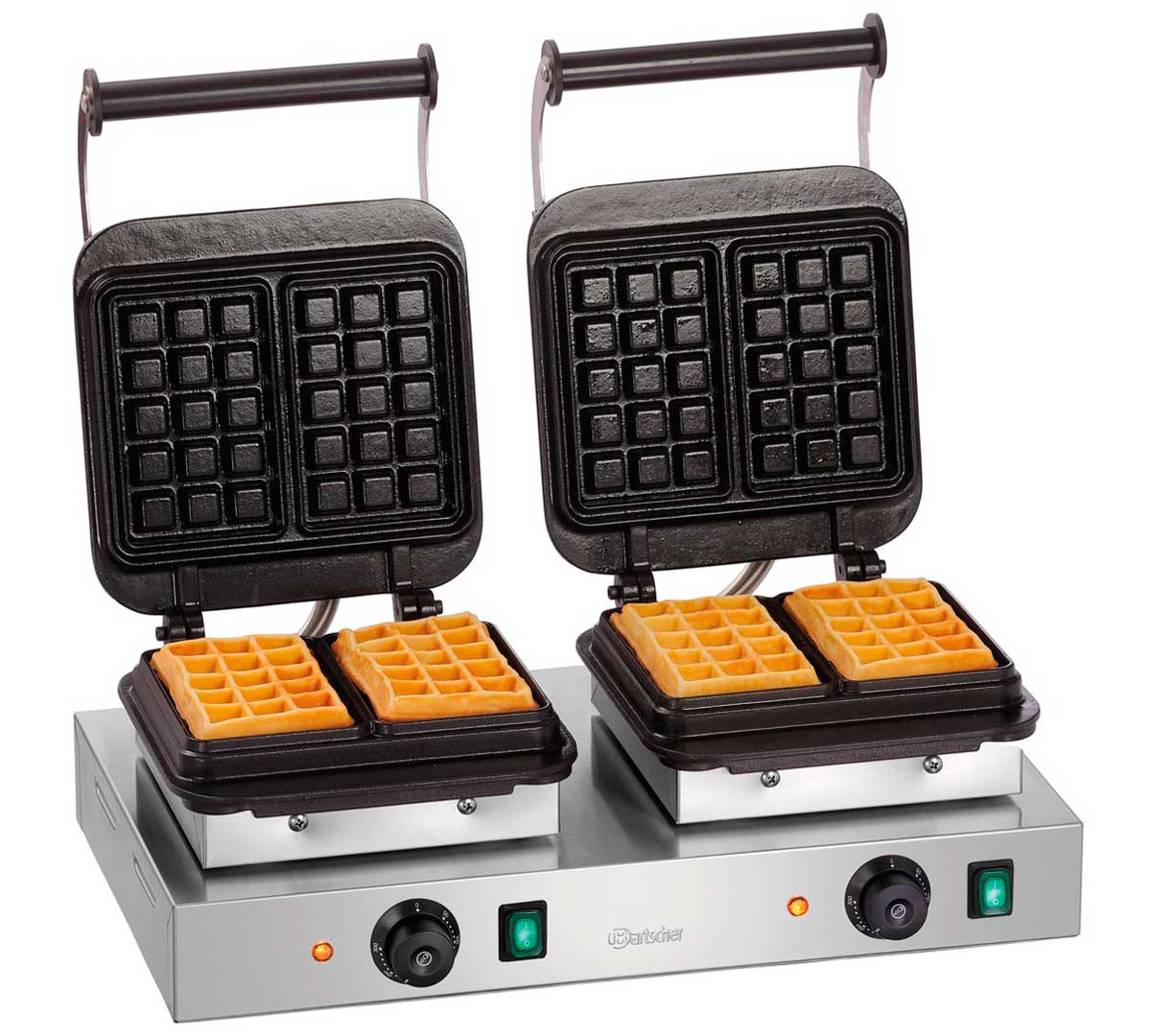 BARTSCHER - GOFRERA DOBLE 2BW160-101 - PLACA HIERRO - POTENCIA 4,4KW