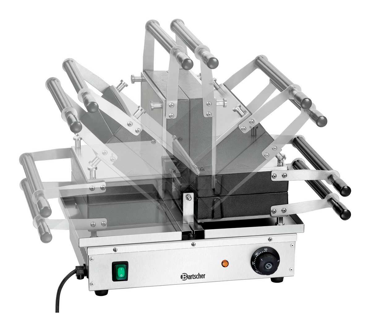 BARTSCHER - GOFRERA DELUXE II - PLACA ALUMINIO - POTENCIA 1,5KW