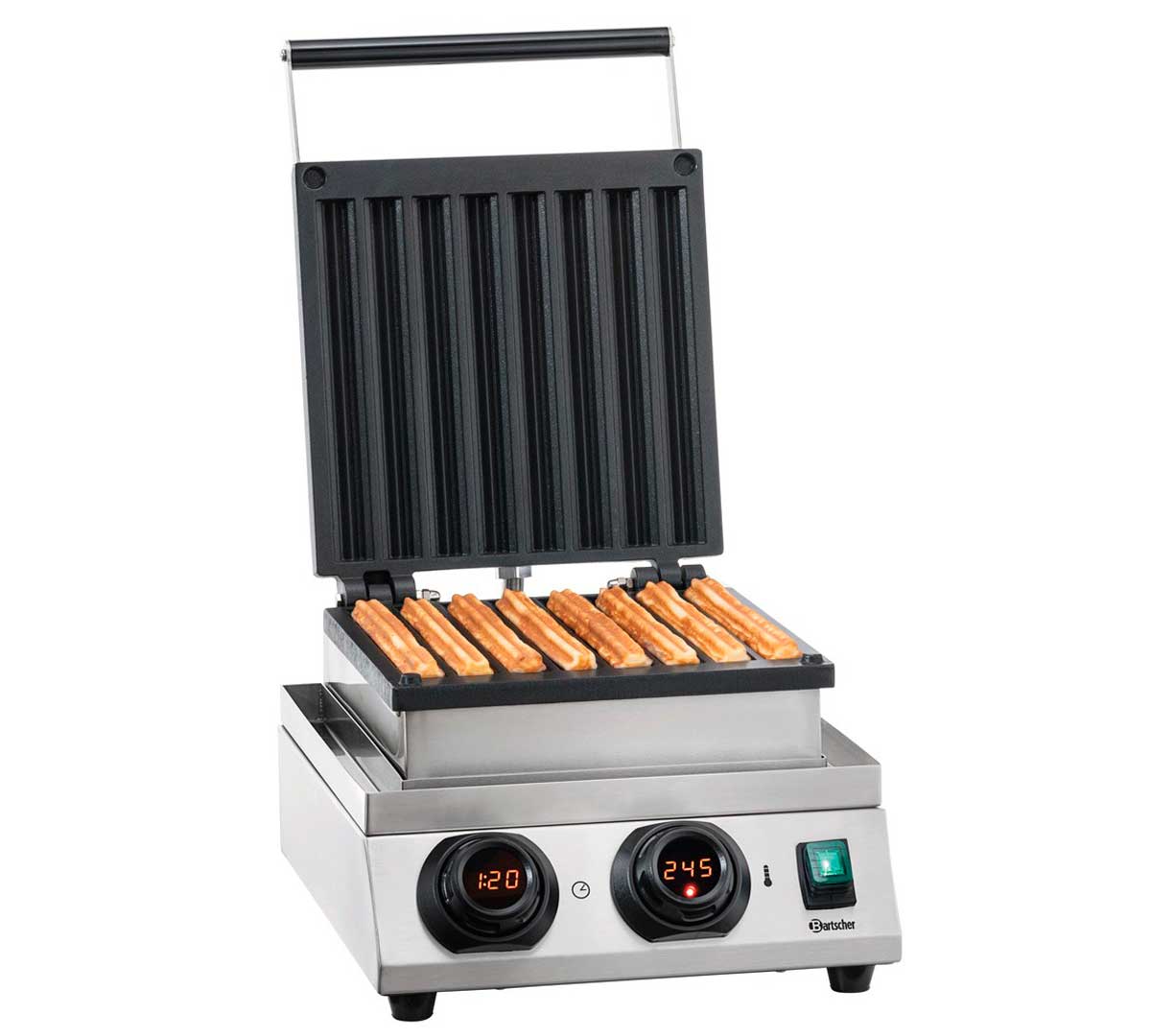 BARTSCHER - GOFRERA MDI CHURROS 2210 - PLACA ALUMINIO - POTENCIA 1,8KW