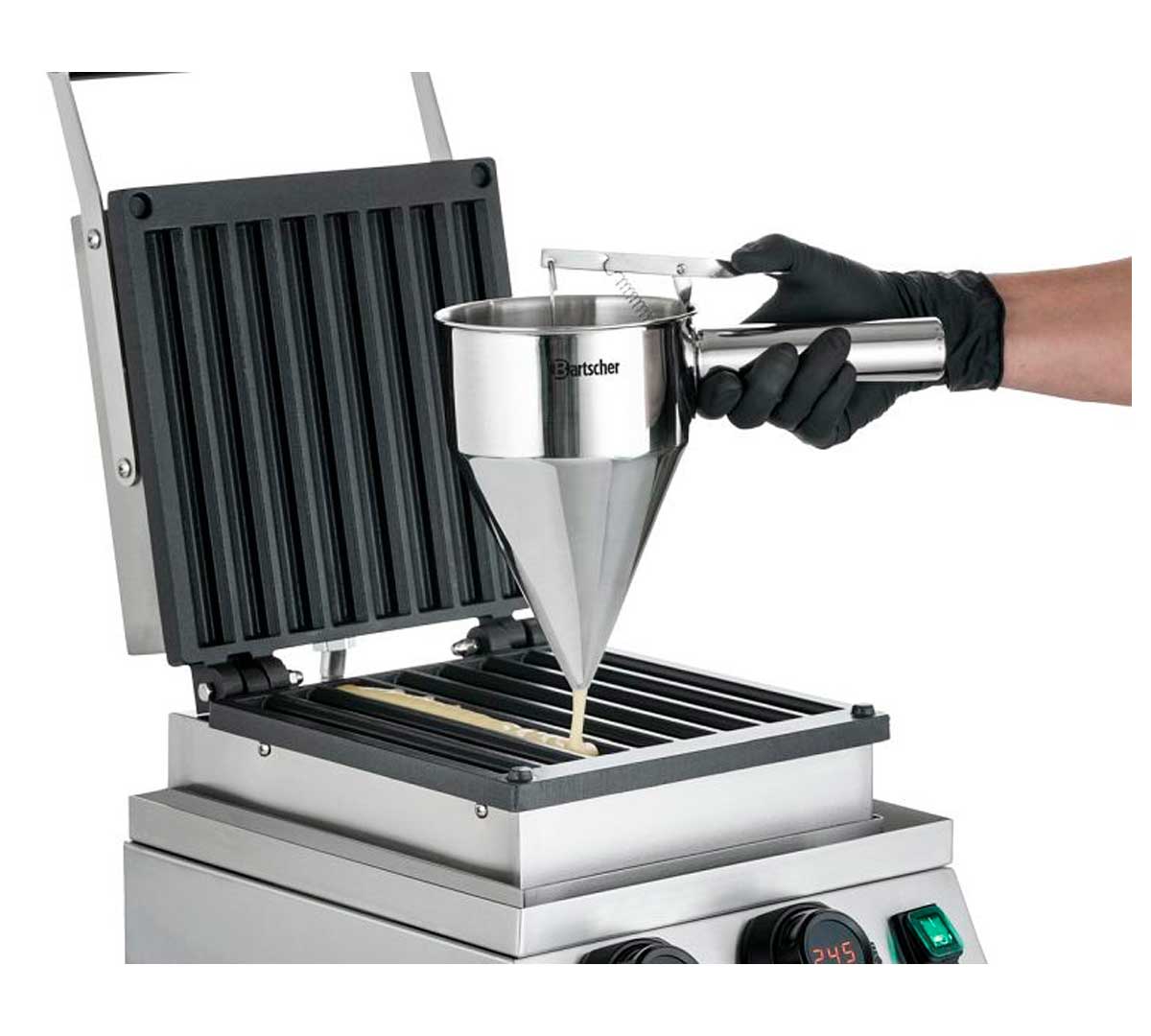 BARTSCHER - GOFRERA MDI CHURROS 2210 - PLACA ALUMINIO - POTENCIA 1,8KW