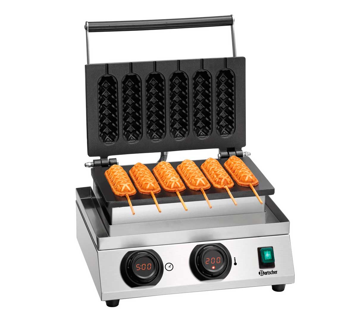 BARTSCHER - GOFRERA MDI LOLLY 600 - PLACA ALUMINIO - POTENCIA 1,8KW