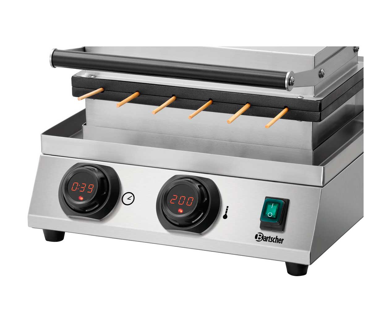 BARTSCHER - GOFRERA MDI LOLLY 600 - PLACA ALUMINIO - POTENCIA 1,8KW