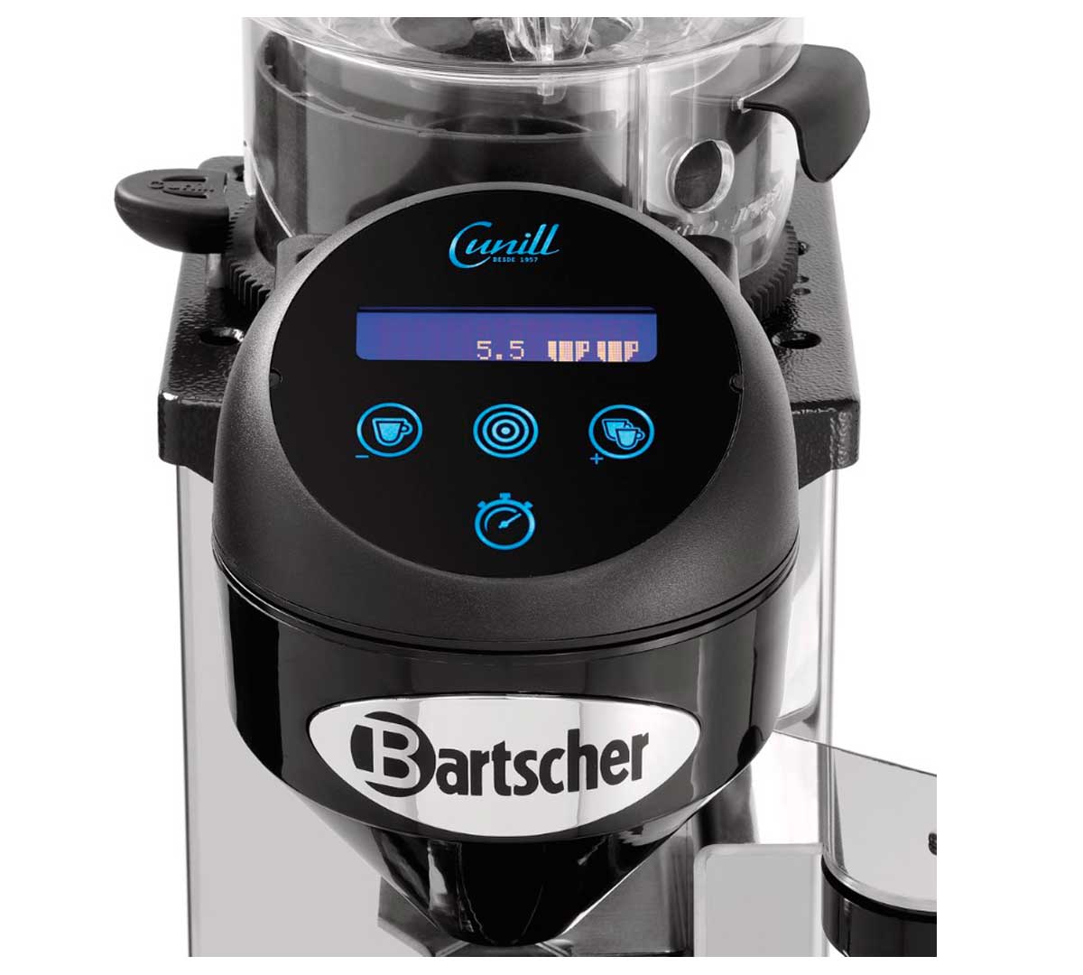 BARTSCHER - MOLINO DE CAFÉ TAURO DIGITAL - MUELA PLANA Ø 6CM - 275