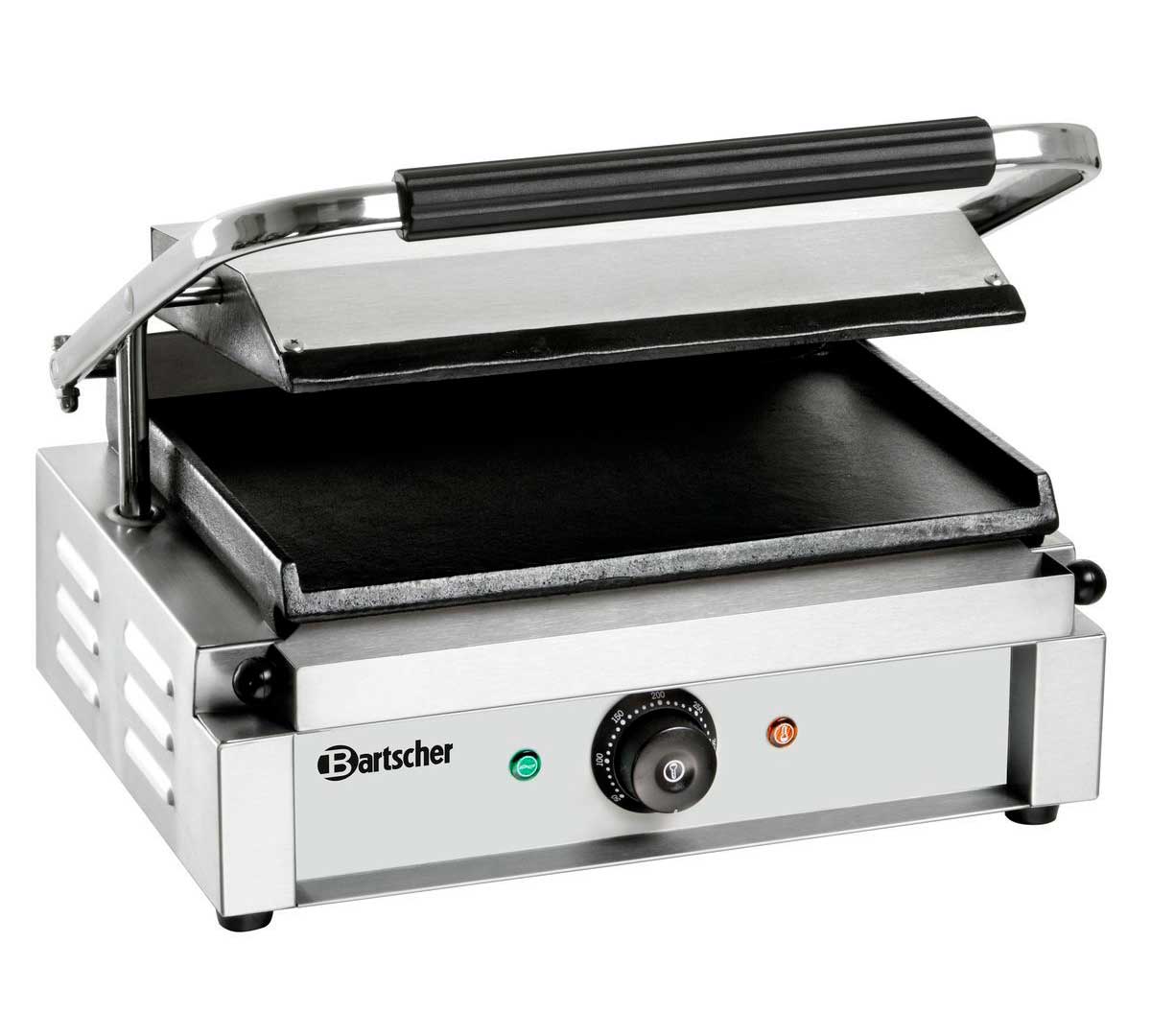 BARTSCHER - PARRILLA DE CONTACTO PANINI 1G - PLACA LISA – ANCHO 41CM - POTENCIA 2,2KW