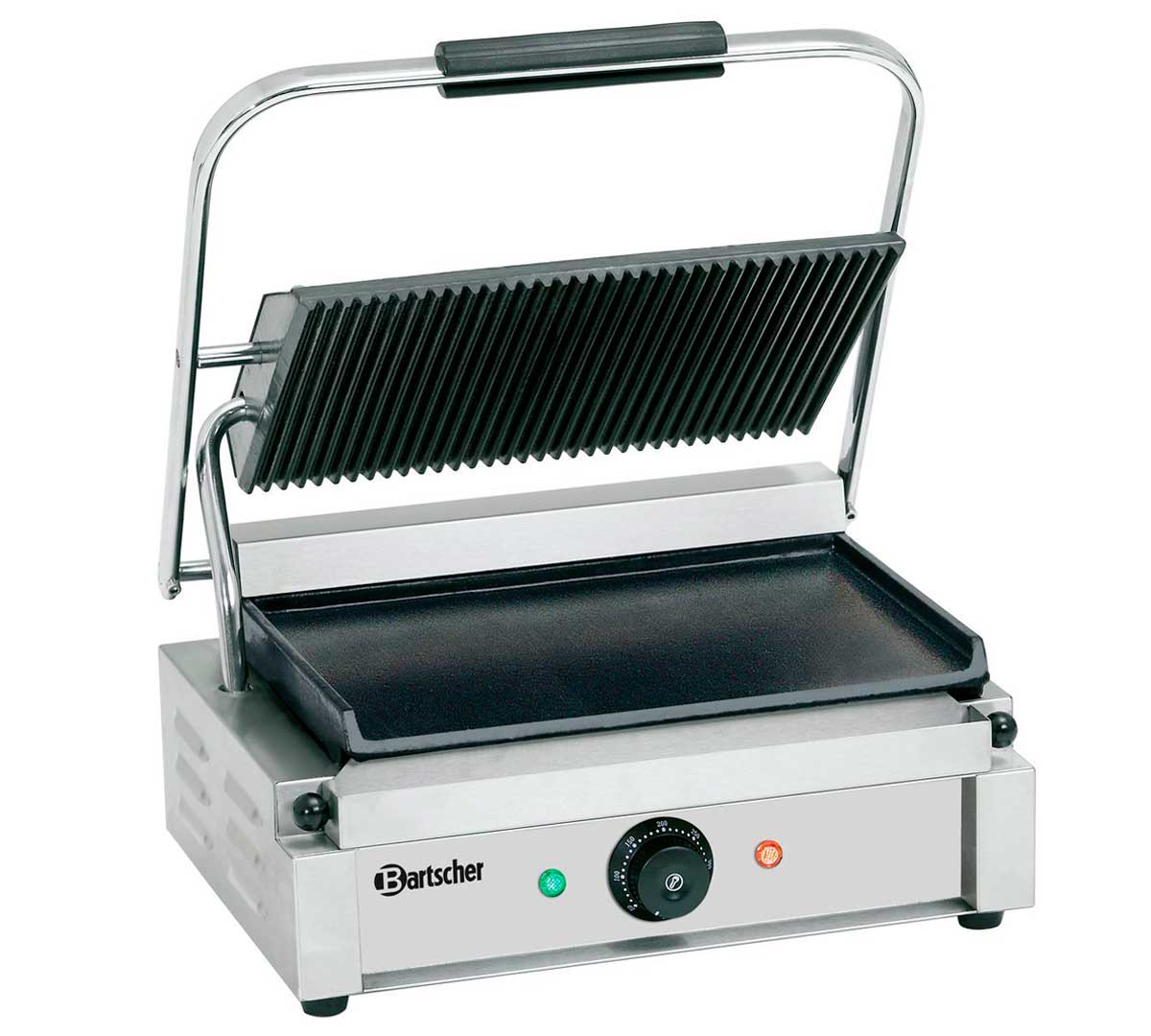 BARTSCHER - PARRILLA DE CONTACTO PANINI 1GR - PLACA MIXTA – ANCHO 41CM - POTENCIA 2,2KW