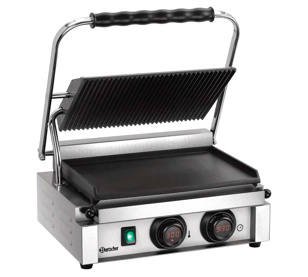 BARTSCHER - PARRILLA DE CONTACTO PANINI MDI 1GR - PLACA MIXTA – ANCHO 41CM - POTENCIA 2,2KW