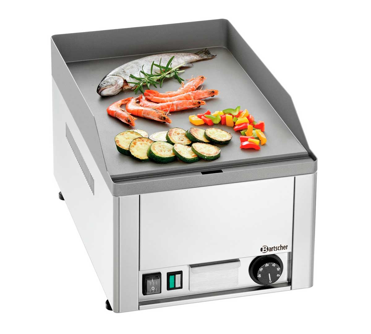 BARTSCHER - PLANCHA FRY TOP DE ACERO PLACA LISA GDP 320E-G ELÉCTRICA - FONDO 58CM - 3KW