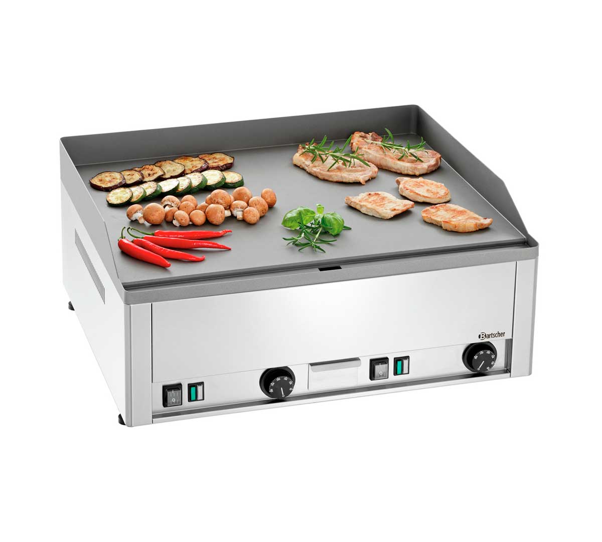 BARTSCHER - PLANCHA FRY TOP DE ACERO PLACA LISA GDP 650E G ELÉCTRICA - FONDO 58 CM - 6KW