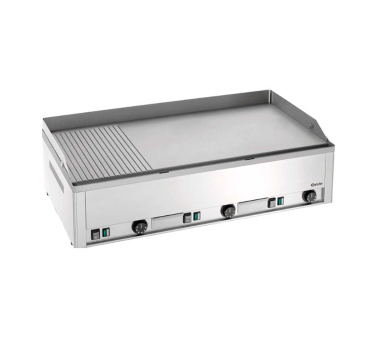 BARTSCHER - PLANCHA FRY TOP DE ACERO PLACA MIXTA GDP 980E GR ELÉCTRICA - FONDO 58 CM - 9KW