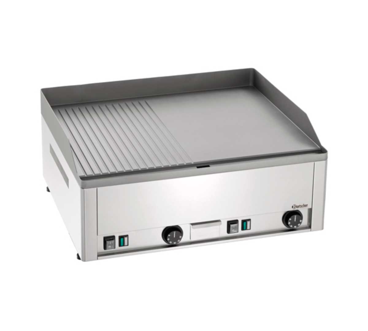 BARTSCHER - PLANCHA FRY TOP DE ACERO PLACA MIXTA GDP 650E GR ELÉCTRICA - FONDO 58 CM - 6KW