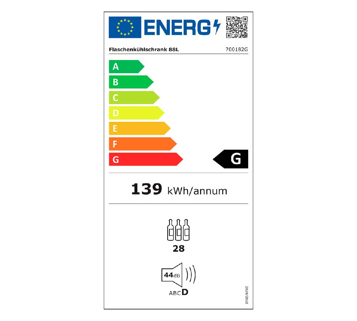 BARTSCHER - NEVERA EXPOSITORA 700182G - 88 LITROS