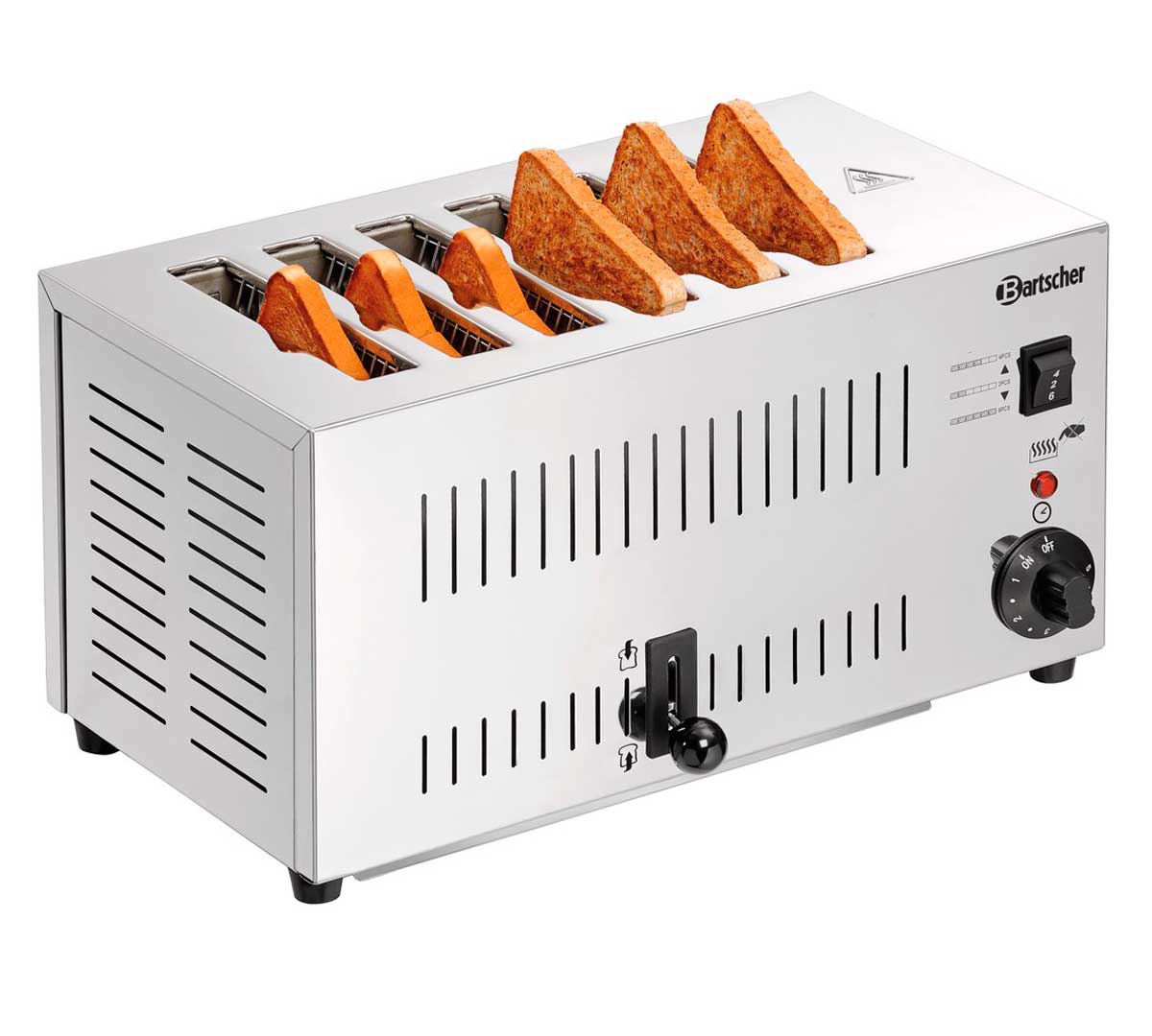 BARTSCHER - TOSTADORA DE RANURA TS60 - 6 REBANADAS - POTENCIA 2,5KW